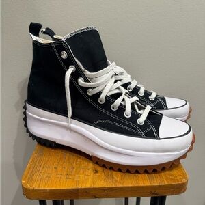 NEW Converse high top Hike platform men’s 10, women’s 11.5 black and white